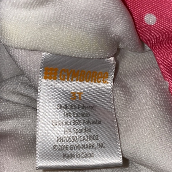 GYMBOREE one piece swimsuit wide straps polka dots butterflies size 3T - Picture 3 of 6